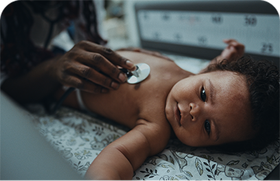 Foto de recem nascido no hospital.
